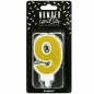 Preview: Number Candle - 9 – Gold